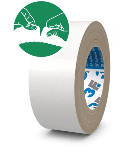 Flexibles Dampfsperrklebeband, von Hand reißbar