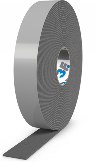 PE-Schaumband anthrazit, einseitig selbstklebend