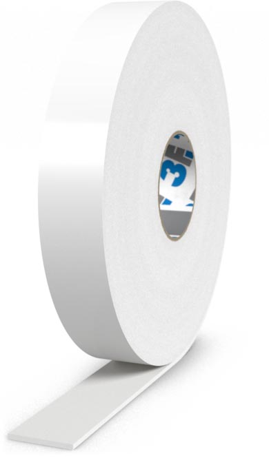 PE-Schaumband weiß, einseitig selbstklebend