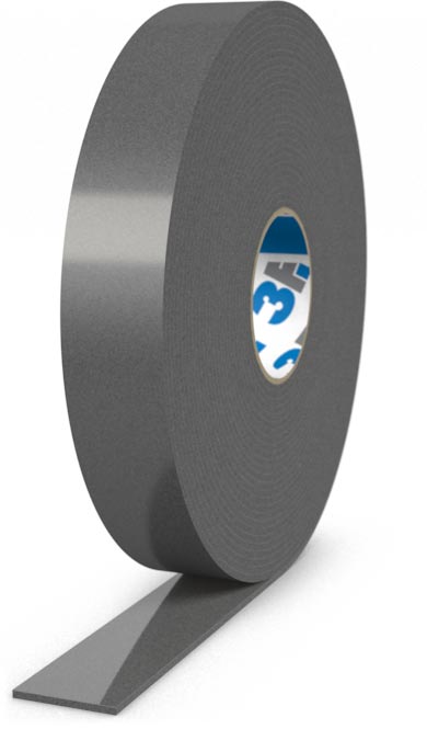 PE-Schaumband Super anthrazit, einseitig selbstklebend
