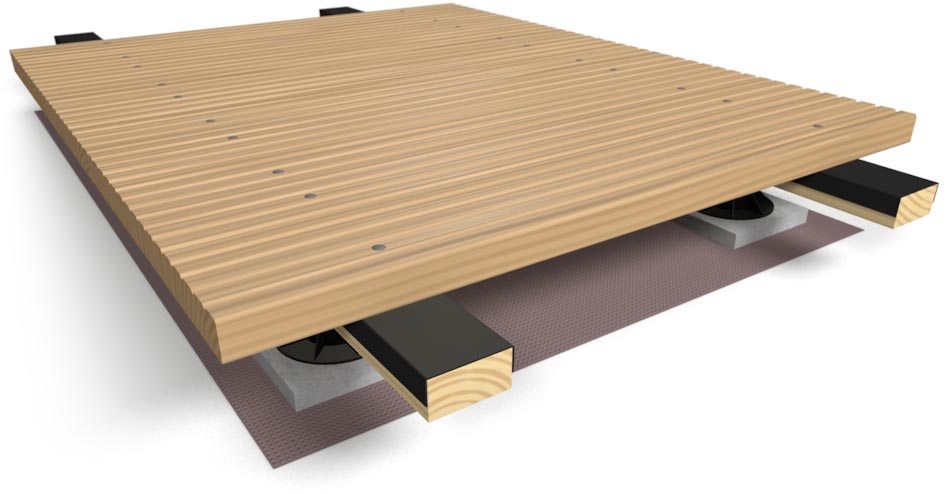 EPDM-Schaumband für Terrassenunterkonstruktionen
