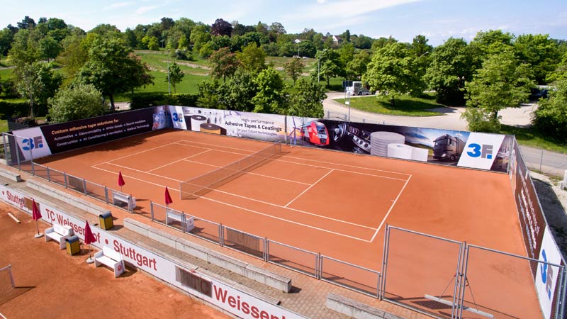 3F als neuer Sponsor des TC Weissenhof Stuttgart