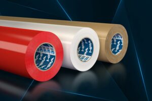 Abbildung drei verschiedener HPA-Klebebandrollen von 3F