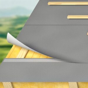 Verklebung von überlappenden Unterdeckbahnen mit einem doppelseitigen Dichtklebeband
